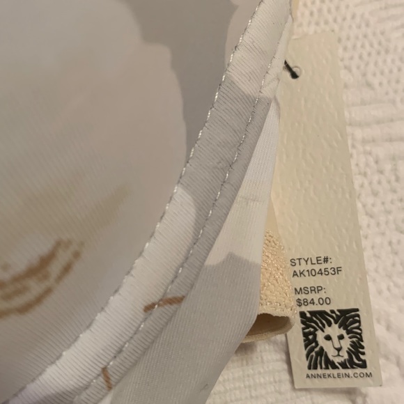 Anne Klein 34B T-Shirt Bra Lace Trim 3 Packs Bundle High Quality Floral Gray Tan - Picture 9 of 9